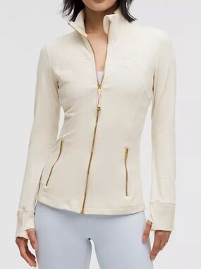 lululemon athletica Cream/Off-White Zip Jackets size 6